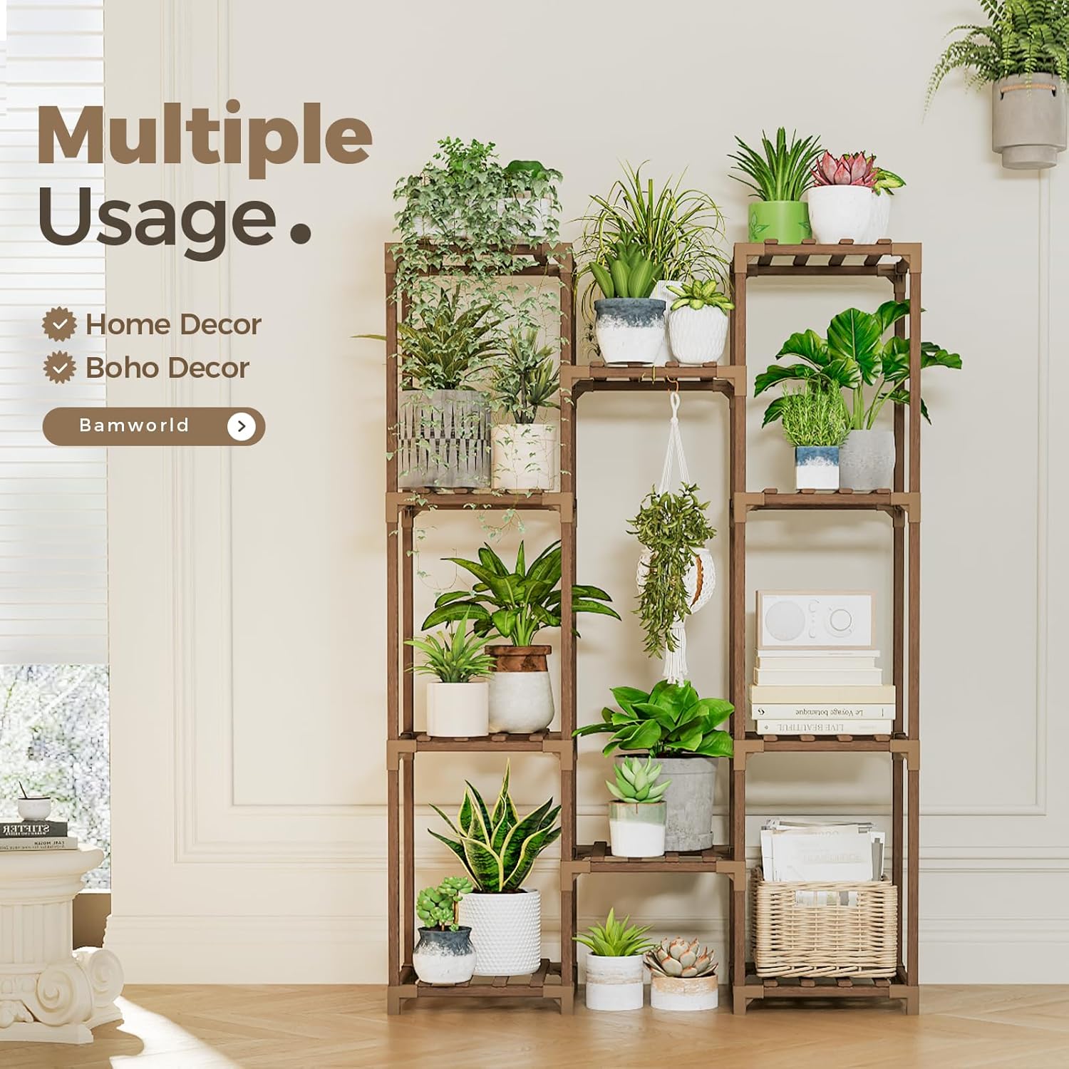 Bamworld Plant Stand Indoor Outdoor